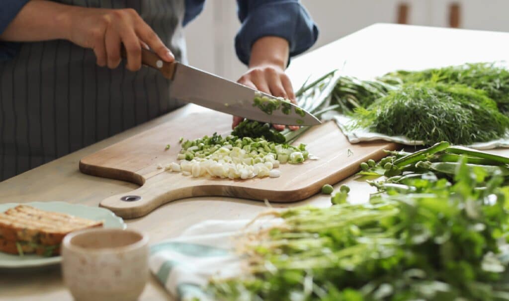 Cocina de un restaurante sostenible